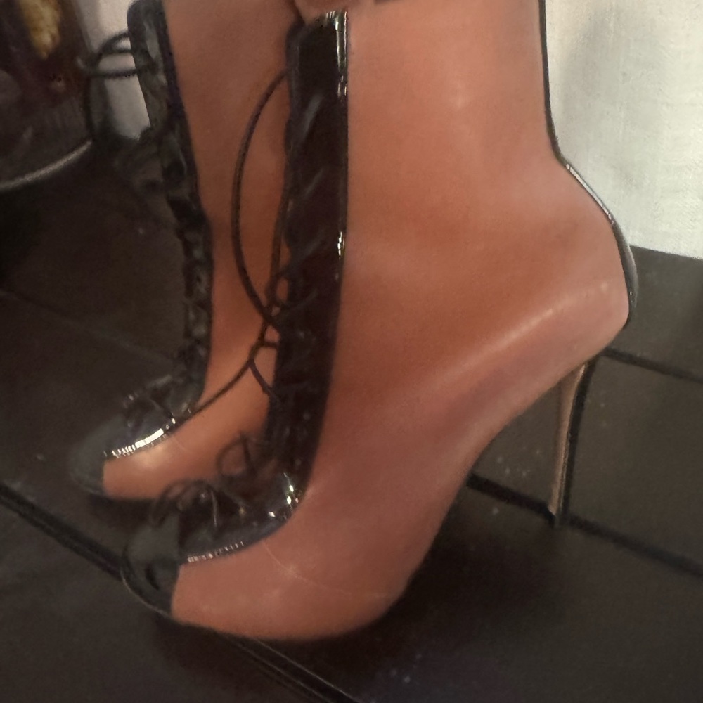 Gianvito Rossi Brown and Black Ankle Boots